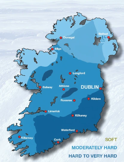 hardwater map in ireland