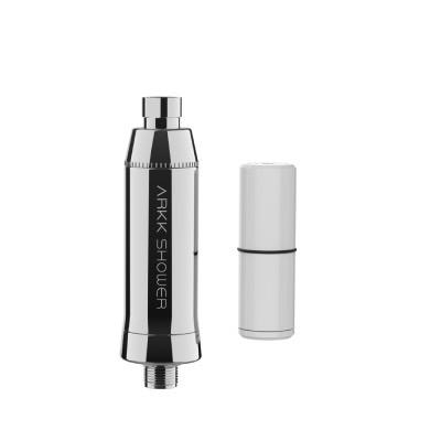 Arkk shower filter and replacement cartridge, ensuring clean, chlorine-free showers in Ireland and UK.