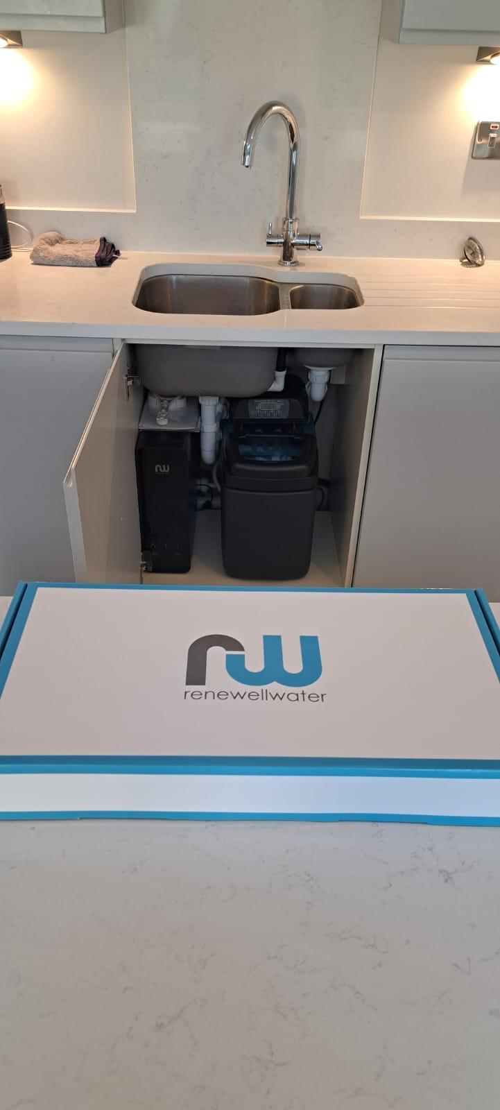 Compact ArkkZ RO filter with softener, improving water quality and protecting appliances in Ireland.