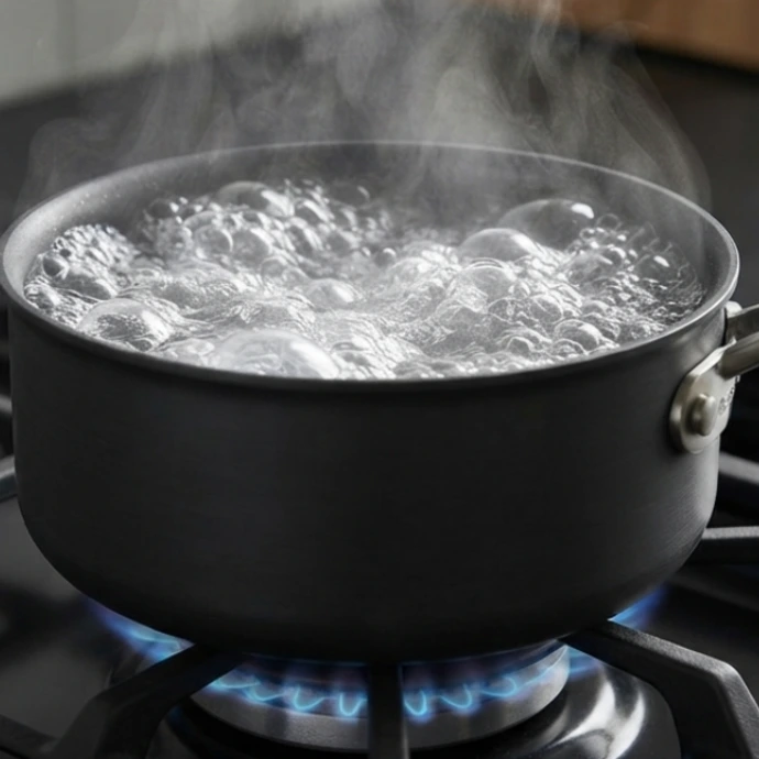 boiling water