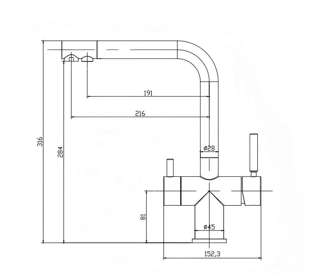 New Doolin Tri Flow Kitchen Tap | 3-way Tap | RO Compatible