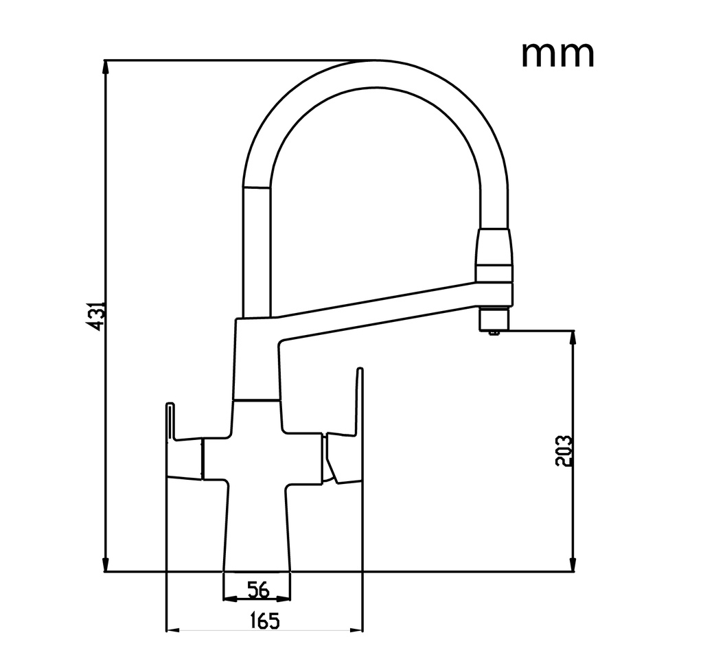 Osaka Tri Flow Filter Tap (3-Way Tap)