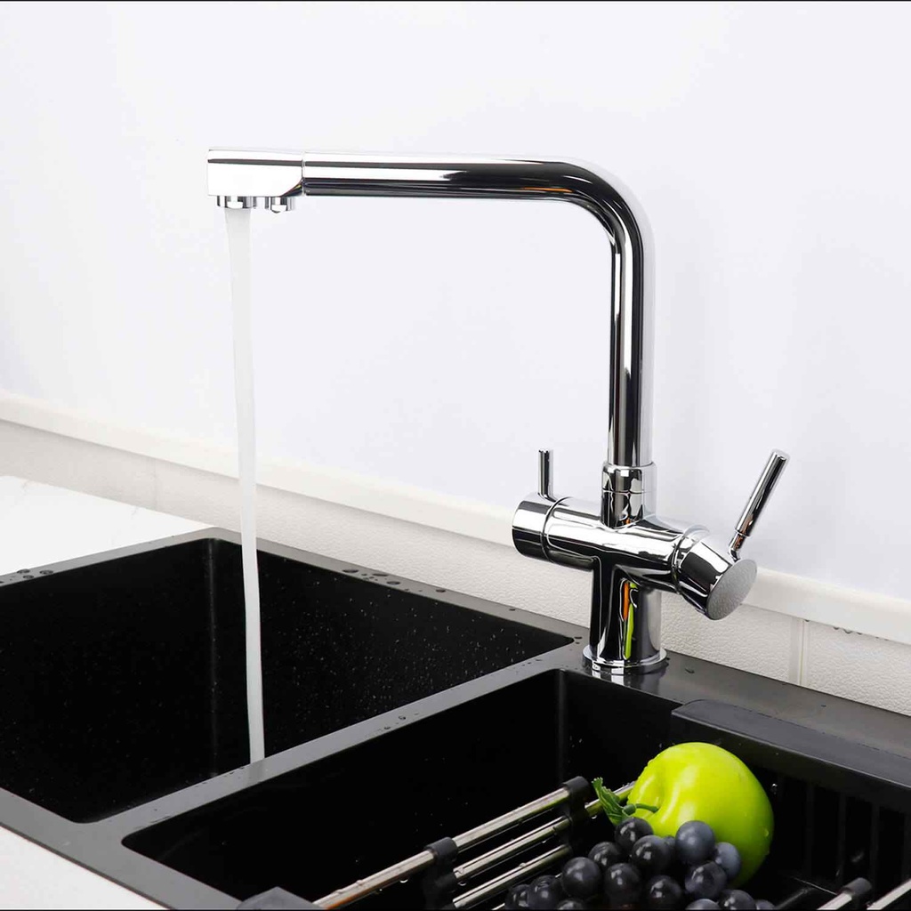 New Doolin Tri Flow Kitchen Tap | Chrome