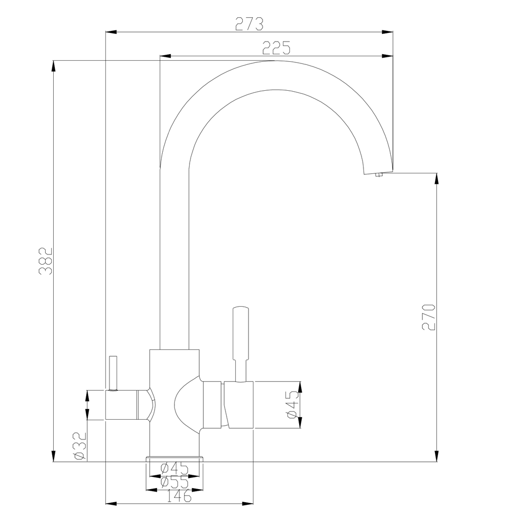 Cairo Tri Flow Tap