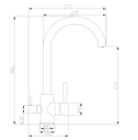 Cairo Tri Flow Tap