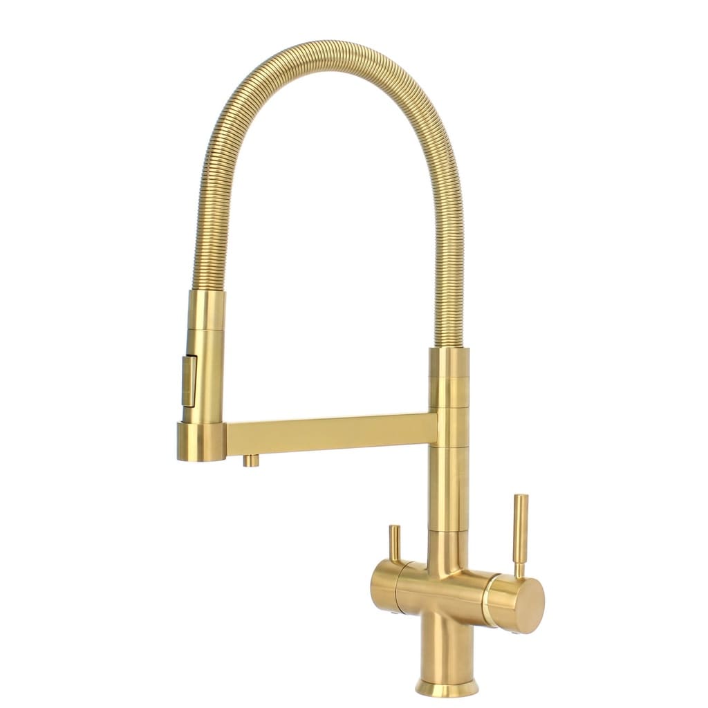 New Rio Tri Flow Kitchen Tap | 3-Way Tap with Pull-Down Sprayer | Works with Water Filters Systems