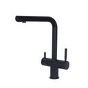 New Doolin Tri Flow Kitchen Tap – Corrosion-Resistant Solid Brass Tap | Dual Lever | Filter Compatible | Reverse Osmosis Ready | High-Arc Swivel Spout