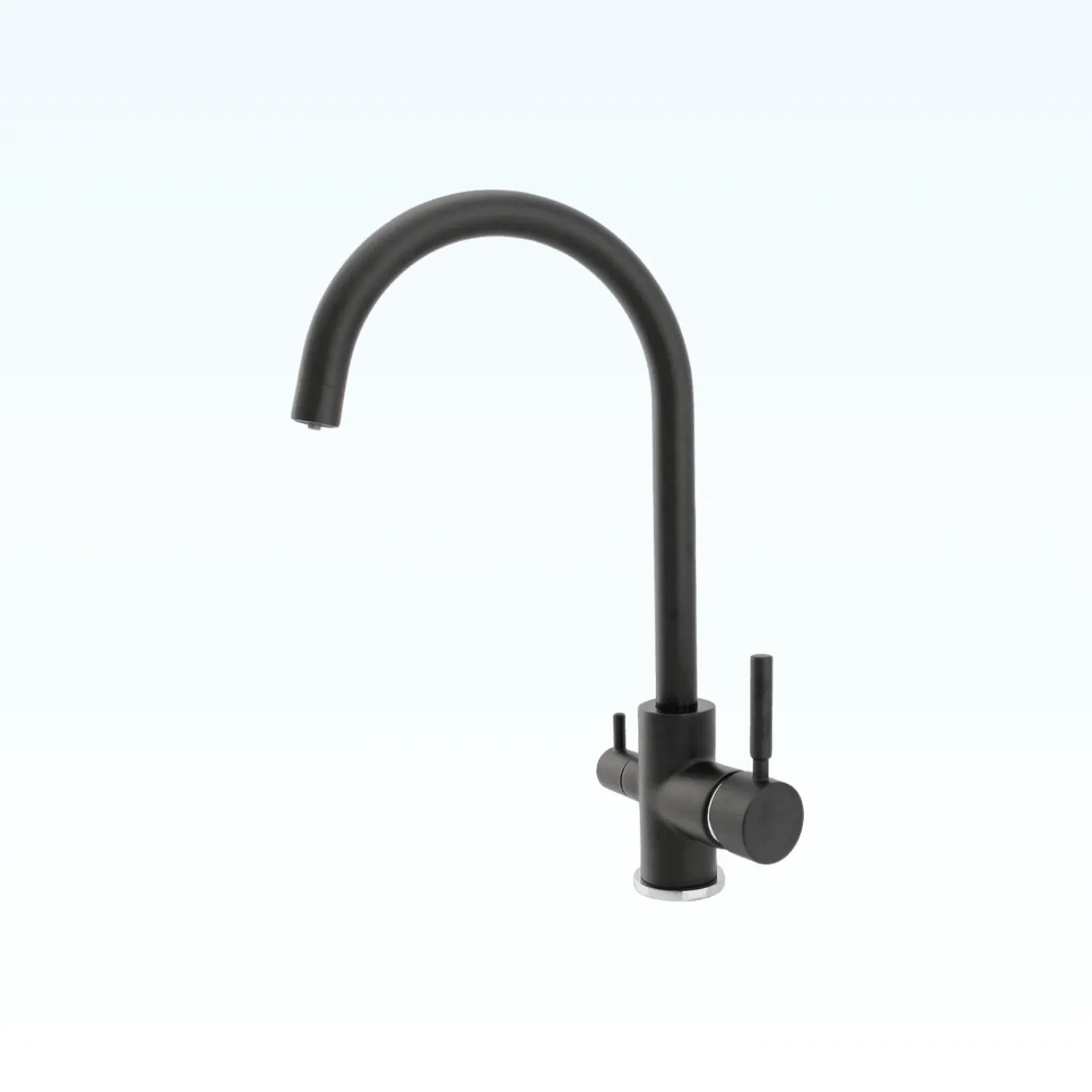 [DG-B3302-MB] New Cairo Tri Flow Tap | Dual Lever 3-Way Tap | Filter Compatible (Matte Black)