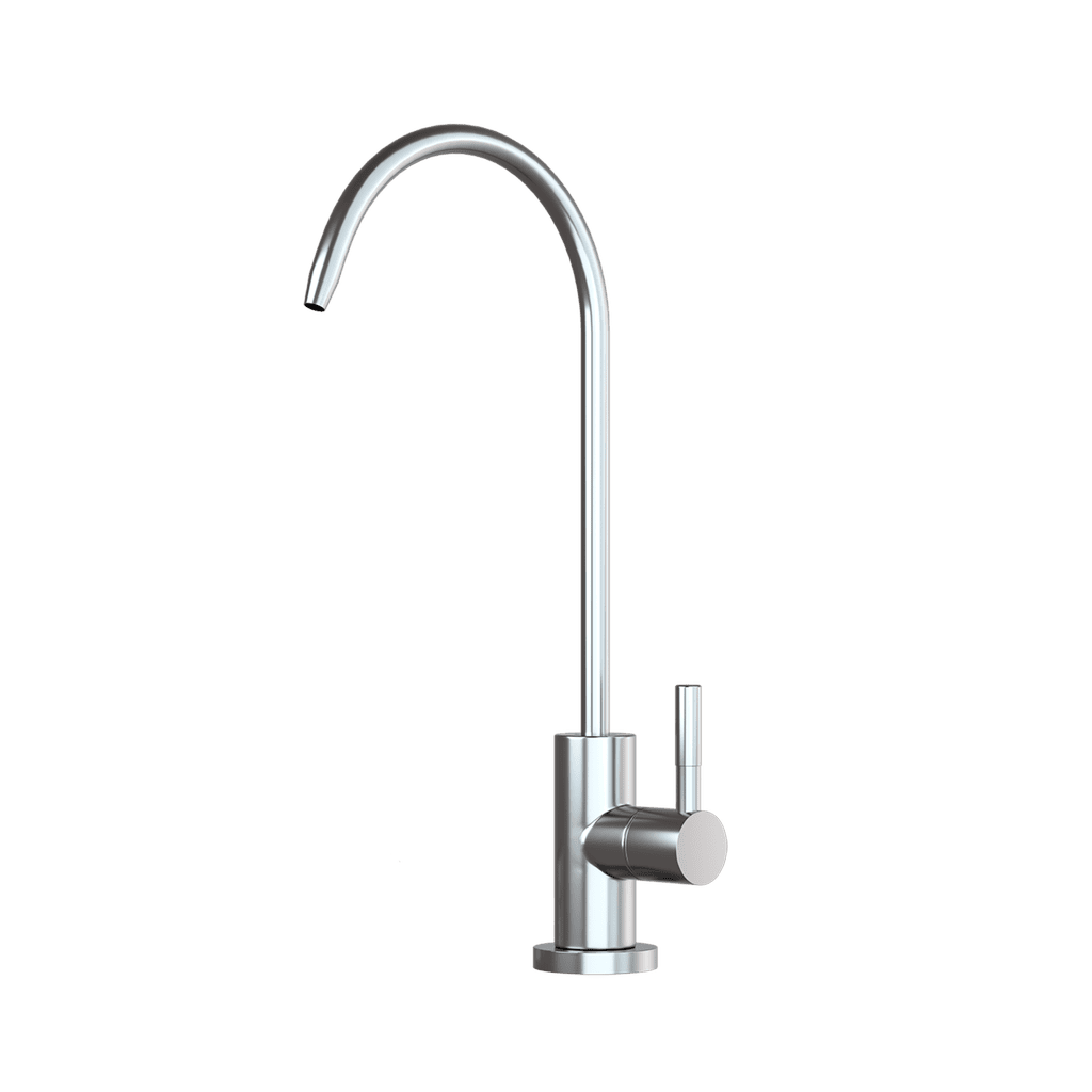 Single Lever Tap (Stainless Steel) | Non-Metallic Waterway | Reverse Osmosis & Under-Sink Compatible | ¼" Quick-Connect Fittings