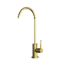 Single Lever Filter Tap (Gold) | Non-Metallic Waterway | Reverse Osmosis & Under-Sink Compatible | ¼" Quick-Connect Fittings