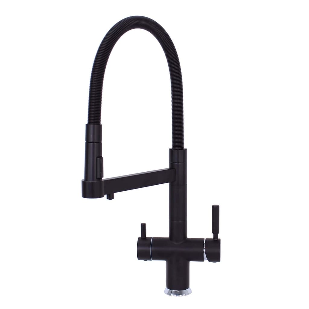 New Rio Tri Flow Kitchen Tap | 3-Way Tap with Pull-Down Sprayer | Works with Water Filters Systems