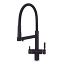 New Rio Tri Flow Kitchen Tap – 3-Way Corrosion-Resistant Tap with Pull-Down Sprayer | Dual Lever | Filter Compatible | Works with Water Filters & Reverse Osmosis Systems | Modern Design