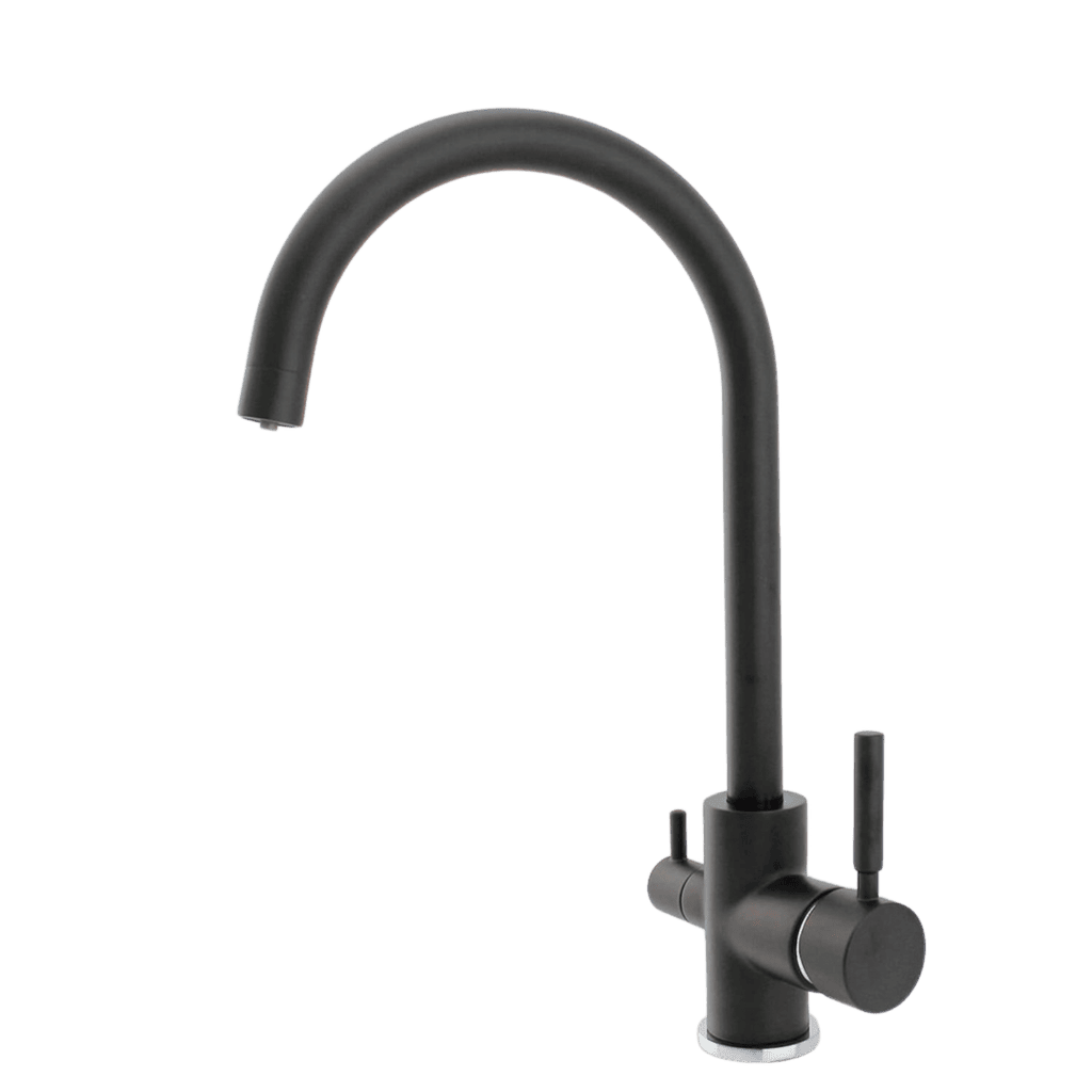 New Cairo Tri Flow Tap – 3-Way Corrosion-Resistant Brass Kitchen Tap | Dual Lever | Filter Compatible | Reverse Osmosis Ready | Classic Design